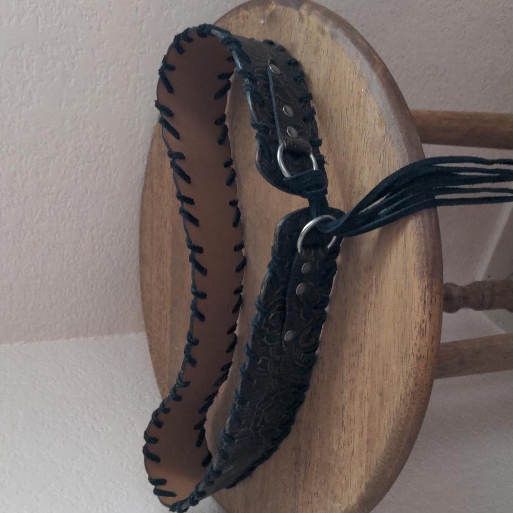 Matisse brown leather belt.